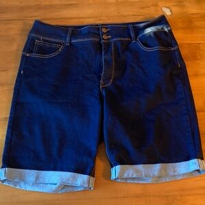 Wax Jean Dark Blue Jean Shorts